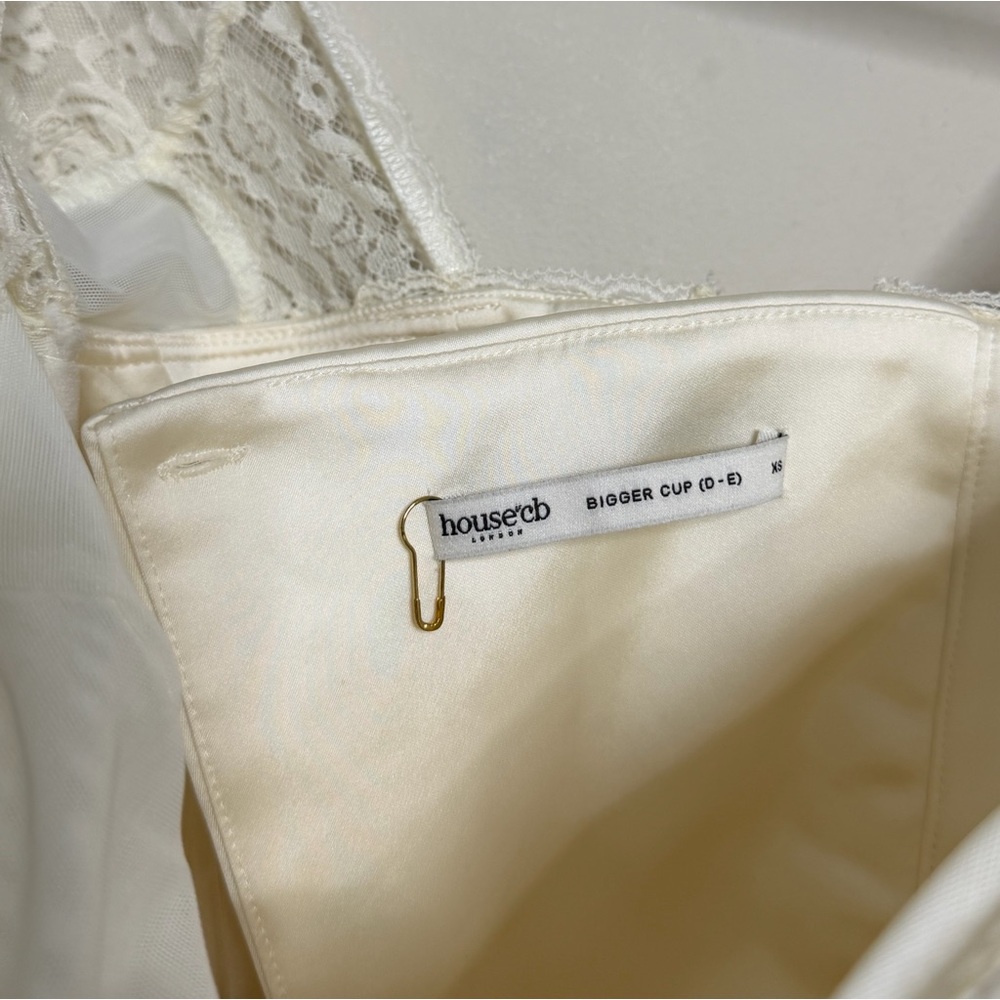 House of CB Perdi Vintage Ivory Satin Maxi Dress - Picture 11 of 13